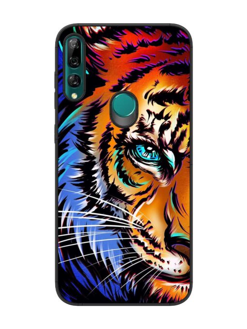 Colorful Lion Art Glossy Metal Phone Cover for Honor Y9 Prime Zapvi