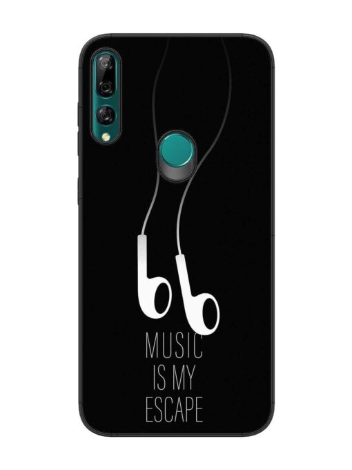 Music Is My Escape Glossy Metal Phone Cover for Honor Y9 Prime Zapvi