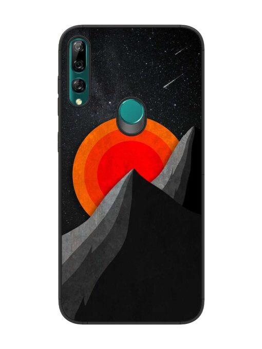 Black Mountain Glossy Metal Phone Cover for Honor Y9 Prime Zapvi