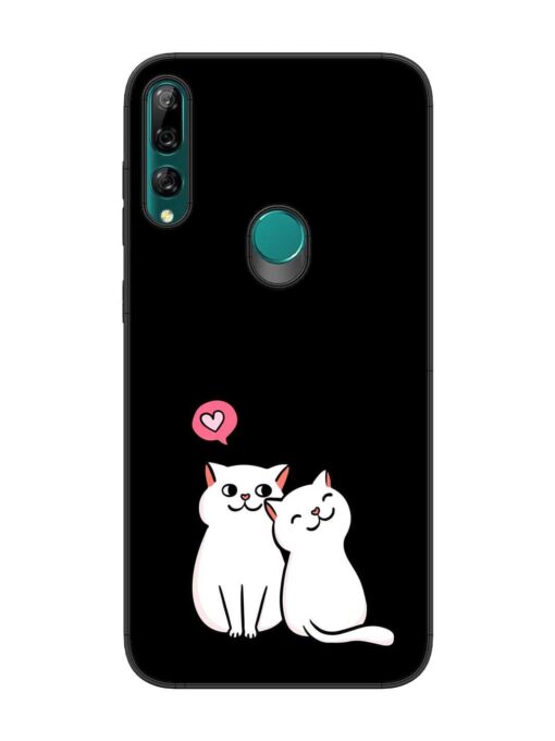 Cat Love Glossy Metal Phone Cover for Honor Y9 Prime Zapvi