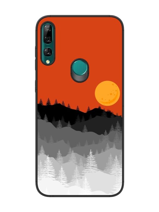 Mountain Lofi Sun Glossy Metal Phone Cover for Honor Y9 Prime Zapvi