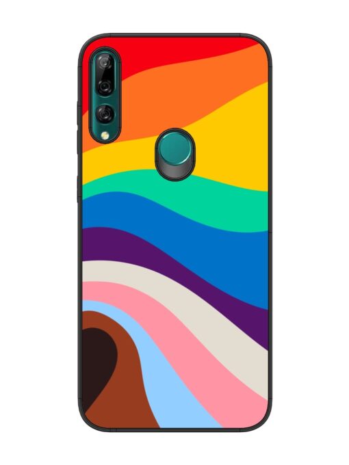 Minimal Pride Art Glossy Metal Phone Cover for Honor Y9 Prime Zapvi