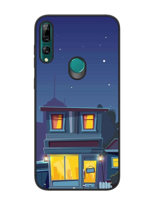 Vector Night House Glossy Metal Phone Cover for Honor Y9 Prime Zapvi