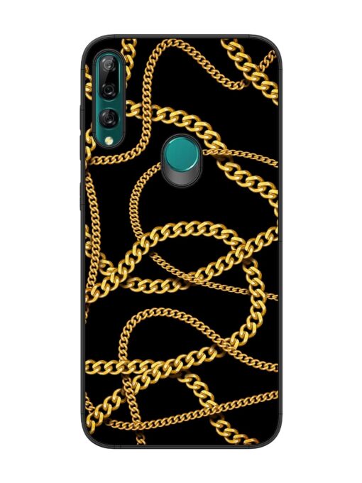 Decorative Golde Chain Glossy Metal Phone Cover for Honor Y9 Prime Zapvi