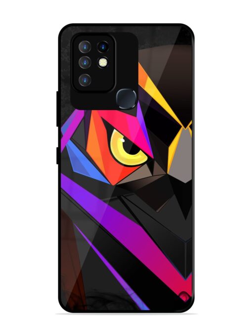 Wpap Owl Glossy Metal Phone Cover for Infinix Hot 10 Zapvi