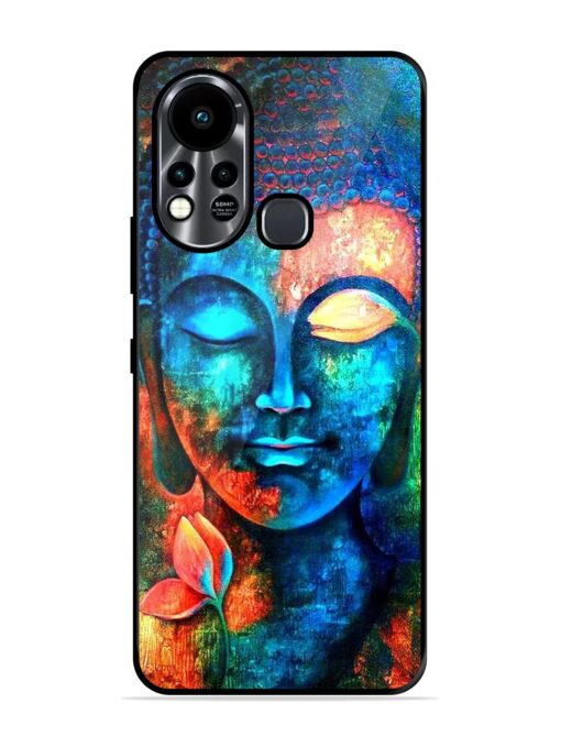 Buddha Painting Glossy Metal Phone Cover for Infinix Hot 11S Zapvi