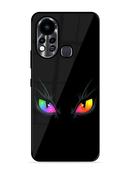 Cat Eyes Glossy Metal Phone Cover for Infinix Hot 11S Zapvi