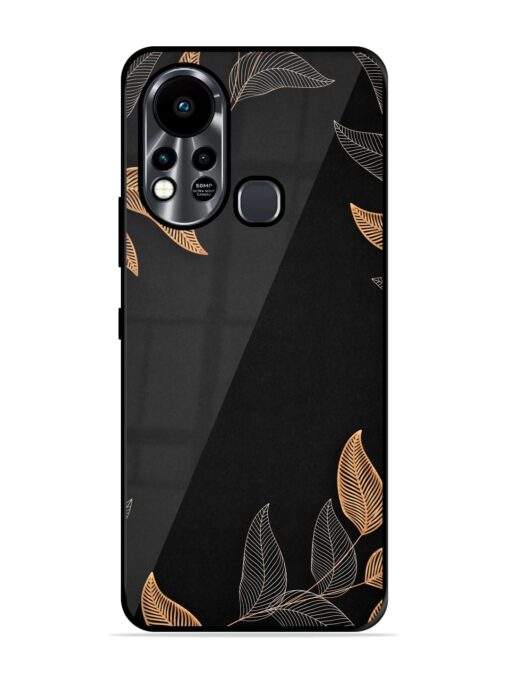 Foliage Art Glossy Metal Phone Cover for Infinix Hot 11S Zapvi