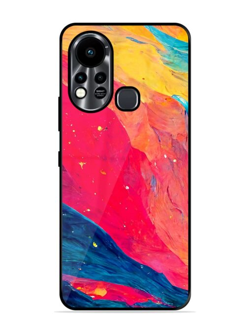 Starry Night Glossy Metal Phone Cover for Infinix Hot 11S Zapvi