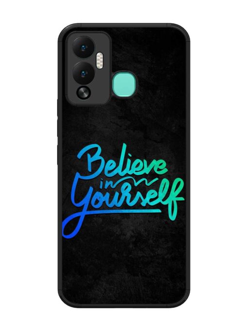 Believe In Yourself Glossy Metal Phone Cover for Infinix Hot 12 Play Zapvi