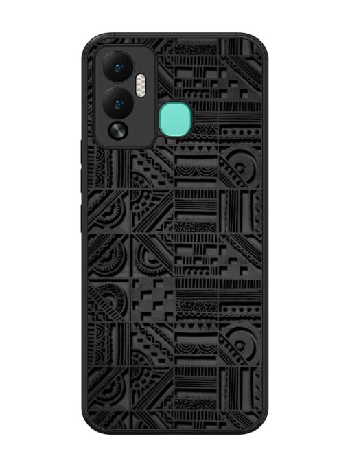 Seamless Pattern Glossy Metal Phone Cover for Infinix Hot 12 Play Zapvi