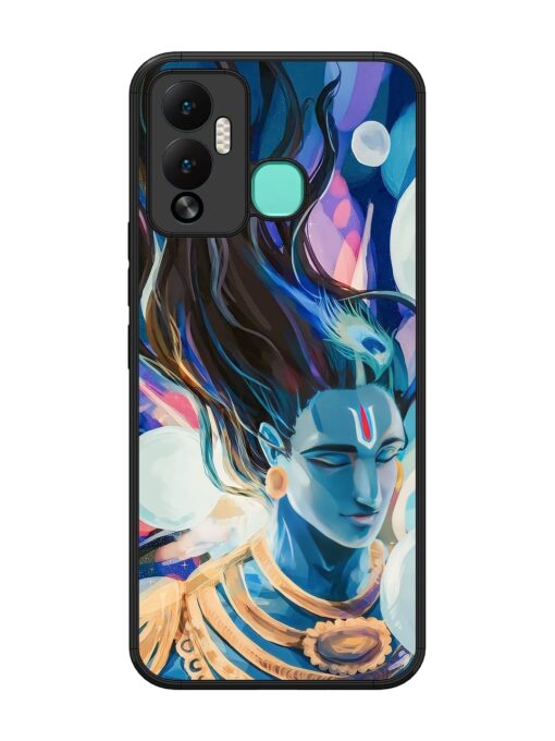 Bhagwan Sri Krishna Glossy Metal Phone Cover for Infinix Hot 12 Play Zapvi