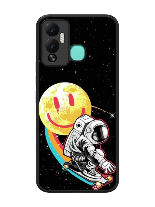 Astronaut Art Glossy Metal Phone Cover for Infinix Hot 12 Play Zapvi