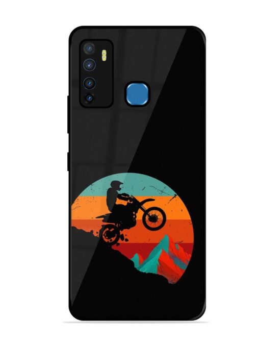 Mountain Bike Glossy Metal Phone Cover for Infinix Hot 9 Zapvi