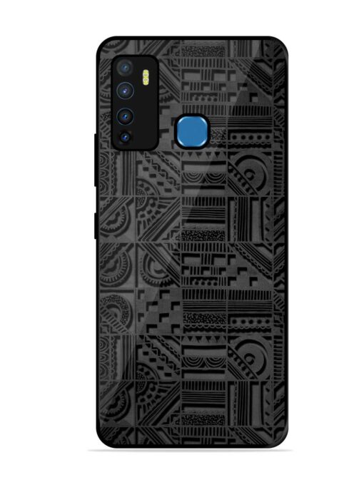 Seamless Pattern Glossy Metal Phone Cover for Infinix Hot 9 Zapvi