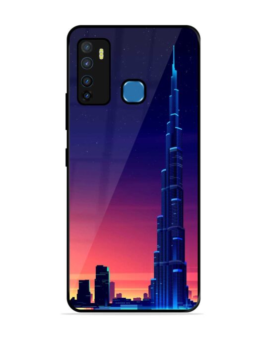 Burj Khalifa Abstract Glossy Metal Phone Cover for Infinix Hot 9 Zapvi