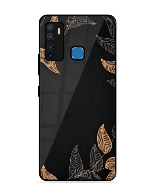 Foliage Art Glossy Metal Phone Cover for Infinix Hot 9 Zapvi