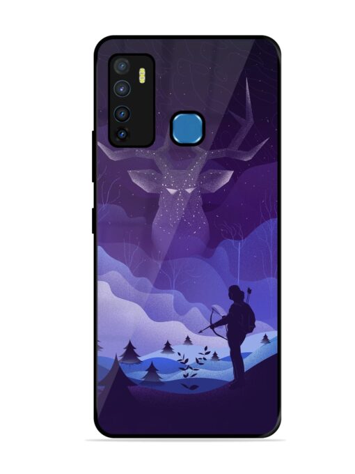 Deer Forest River Glossy Metal Phone Cover for Infinix Hot 9 Zapvi