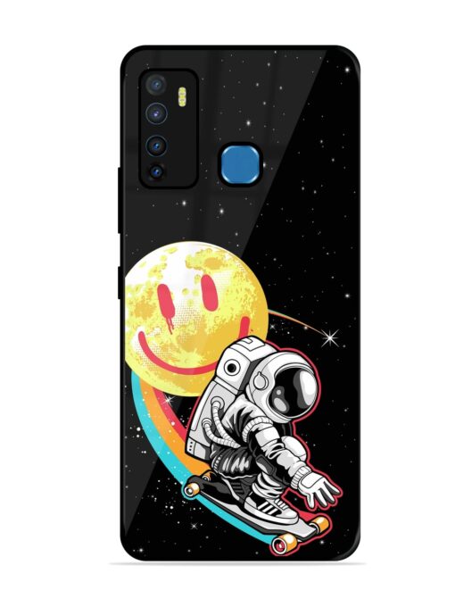 Astronaut Art Glossy Metal Phone Cover for Infinix Hot 9 Zapvi