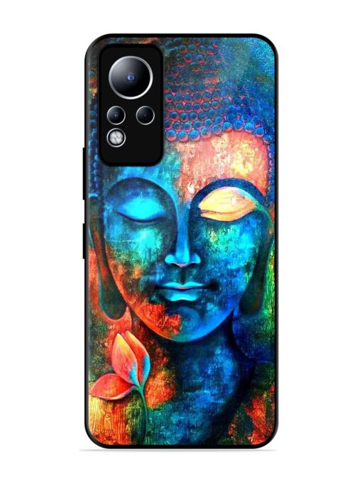 Buddha Painting Glossy Metal Phone Cover for Infinix Note 11 Zapvi