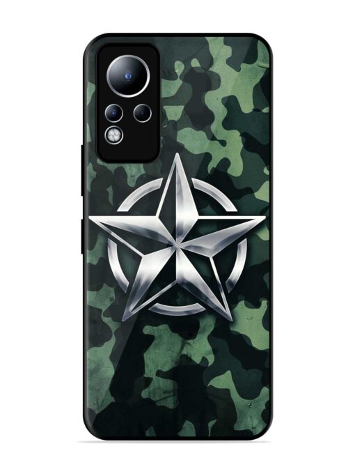 Indian Army Star Design Glossy Metal Phone Cover for Infinix Note 11 Zapvi