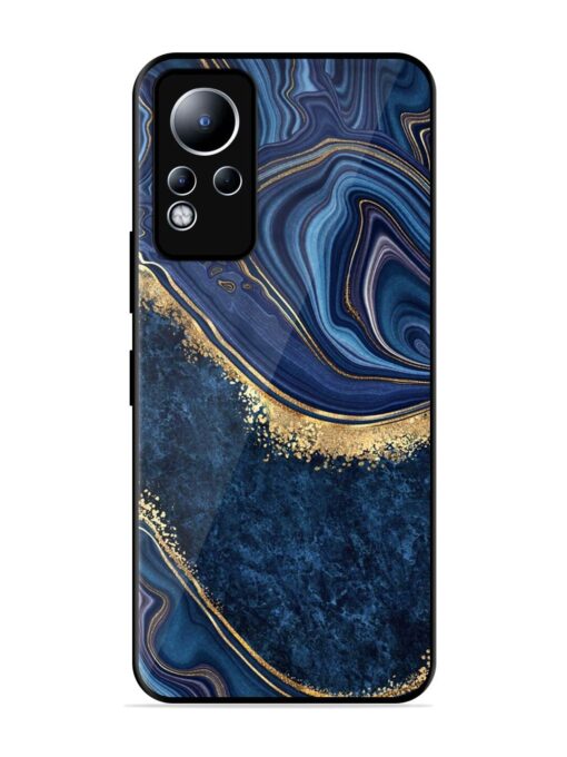 Abstract Background Blue Glossy Metal TPU Phone Cover for Infinix Note 11 Zapvi