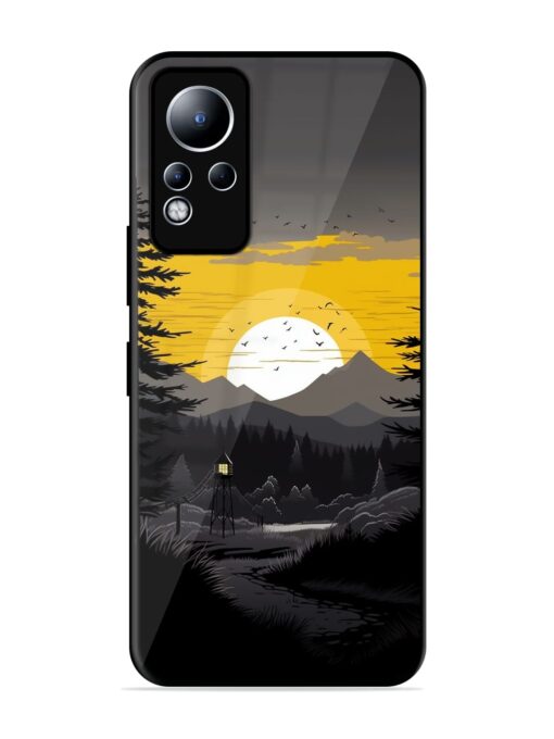 Sunset Vector Glossy Metal Phone Cover for Infinix Note 11 Zapvi