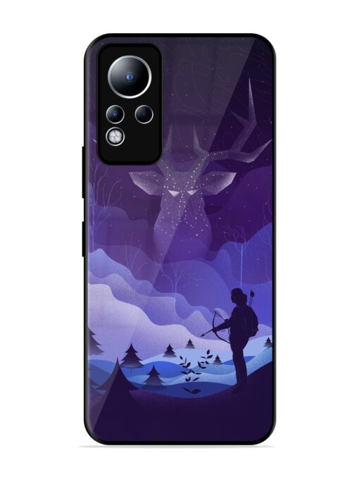 Deer Forest River Glossy Metal Phone Cover for Infinix Note 11 Zapvi