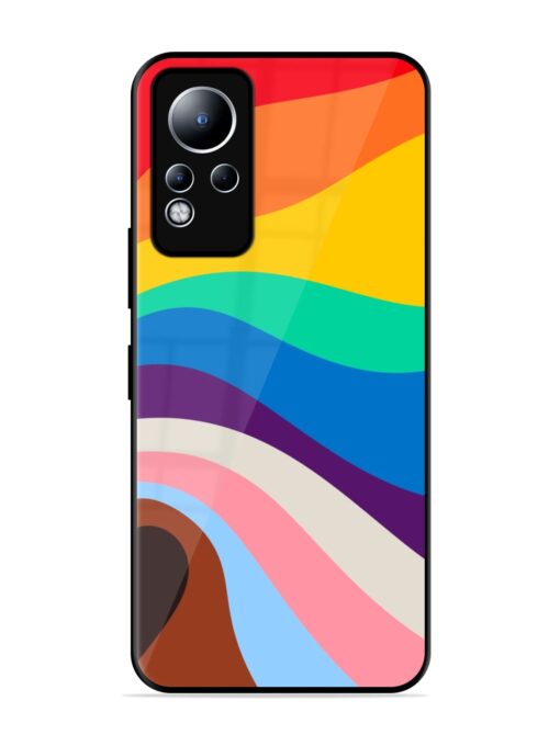 Minimal Pride Art Glossy Metal Phone Cover for Infinix Note 11 Zapvi