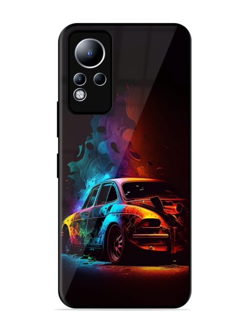 High Classic Car Art Glossy Metal Phone Cover for Infinix Note 11 Zapvi