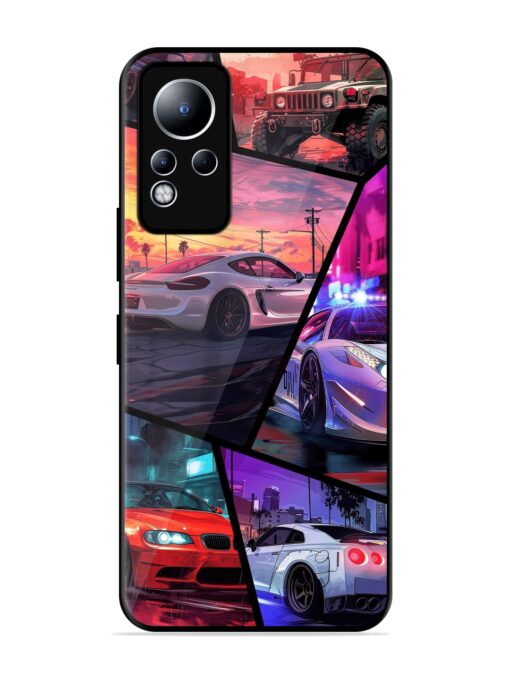 Ride In Pixels Glossy Metal Phone Cover for Infinix Note 11 Zapvi