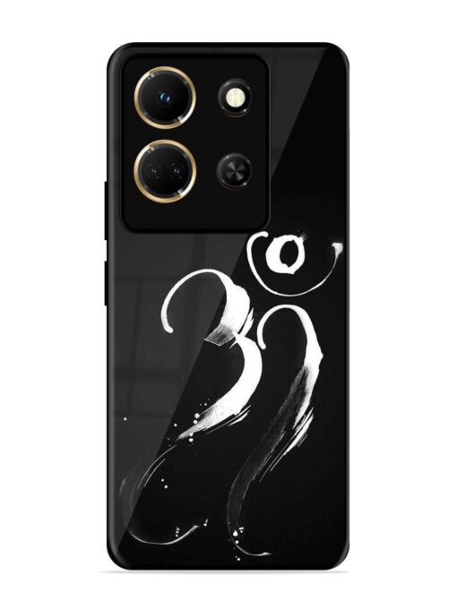 Om Logo Glossy Metal Phone Cover for Infinix Note 30 (5G) Zapvi