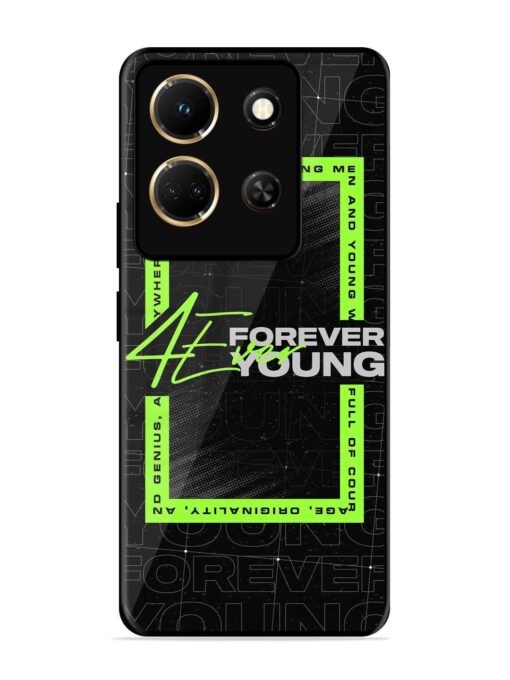 Forever Young Glossy Metal Phone Cover for Infinix Note 30 (5G) Zapvi