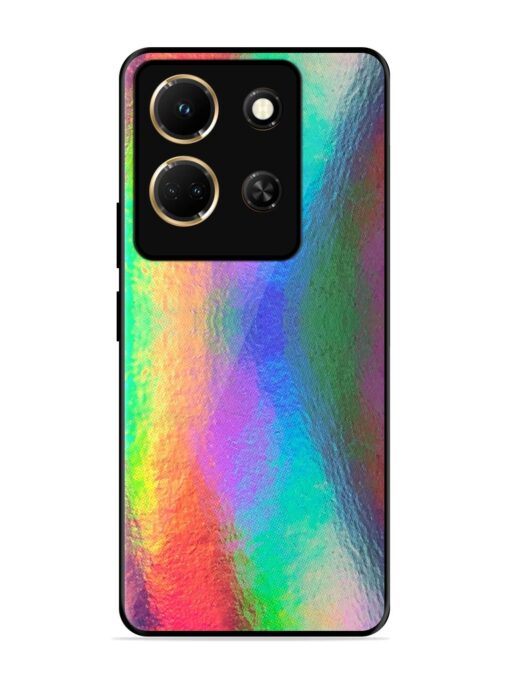 Colorful Holographic Background Glossy Metal TPU Phone Cover for Infinix Note 30 (5G) Zapvi