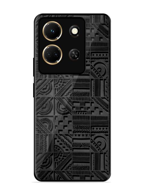 Seamless Pattern Glossy Metal Phone Cover for Infinix Note 30 (5G) Zapvi