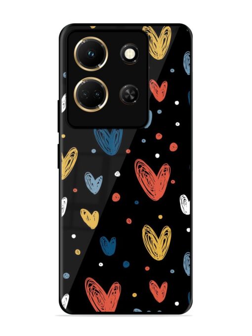 Happy Valentines Day Glossy Metal TPU Phone Cover for Infinix Note 30 (5G) Zapvi