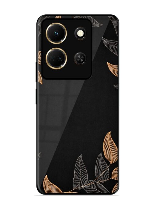 Foliage Art Glossy Metal Phone Cover for Infinix Note 30 (5G) Zapvi