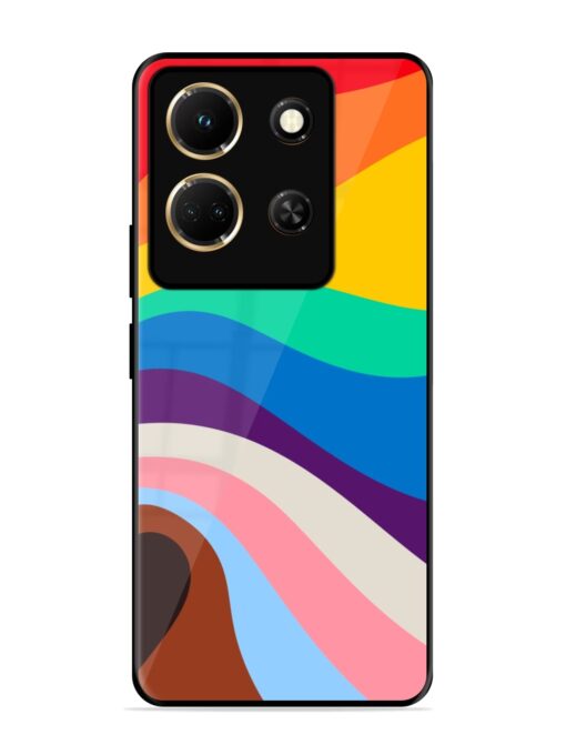 Minimal Pride Art Glossy Metal Phone Cover for Infinix Note 30 (5G) Zapvi