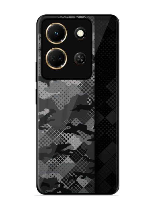 Dark Camouflage Glossy Metal Phone Cover for Infinix Note 30 (5G) Zapvi