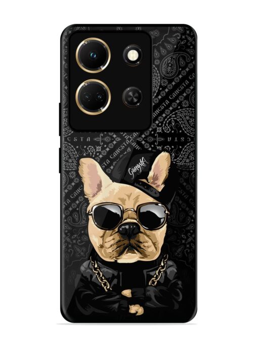 Gangsta Cool Sunmetales Dog Glossy Metal Phone Cover for Infinix Note 30 (5G) Zapvi