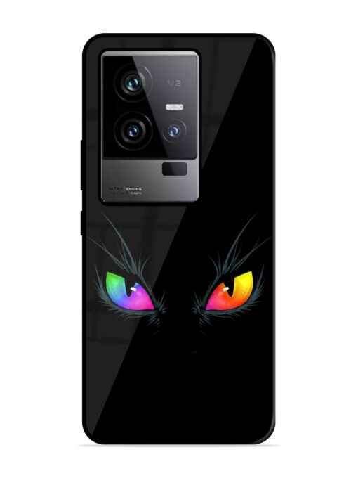 Cat Eyes Glossy Metal Phone Cover for Iqoo 11 (5G) Zapvi