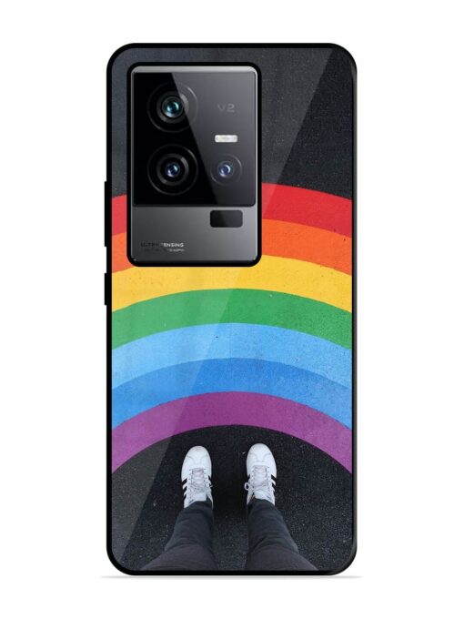 Legs Rainbow Glossy Metal TPU Phone Cover for Iqoo 11 (5G) Zapvi