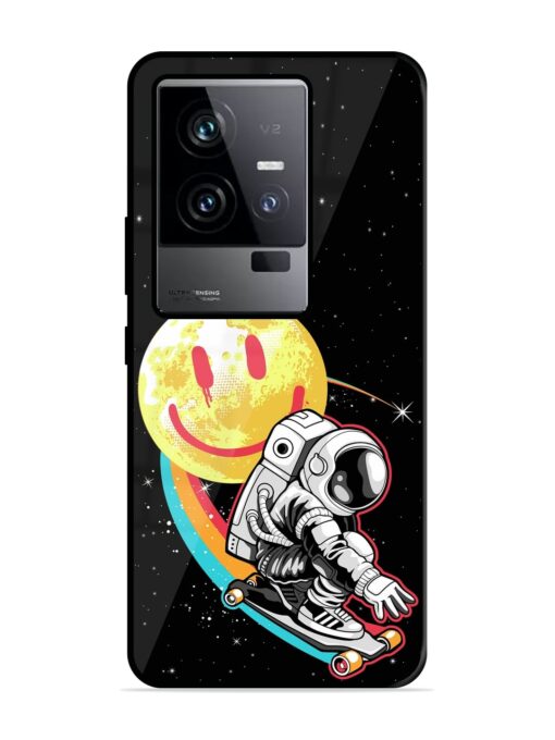 Astronaut Art Glossy Metal Phone Cover for Iqoo 11 (5G) Zapvi