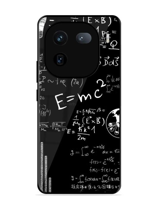 E=Mc2 Mass?Energy Equivalence Glossy Metal Phone Cover for Iqoo 12 (5G) Zapvi