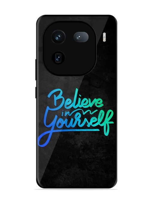 Believe In Yourself Glossy Metal Phone Cover for Iqoo 12 (5G) Zapvi