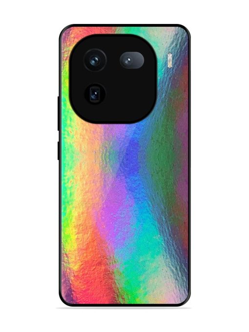 Colorful Holographic Background Glossy Metal TPU Phone Cover for Iqoo 12 (5G) Zapvi