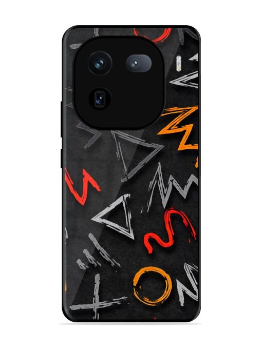 Grungy Graffiti Glossy Metal Phone Cover for Iqoo 12 (5G) Zapvi