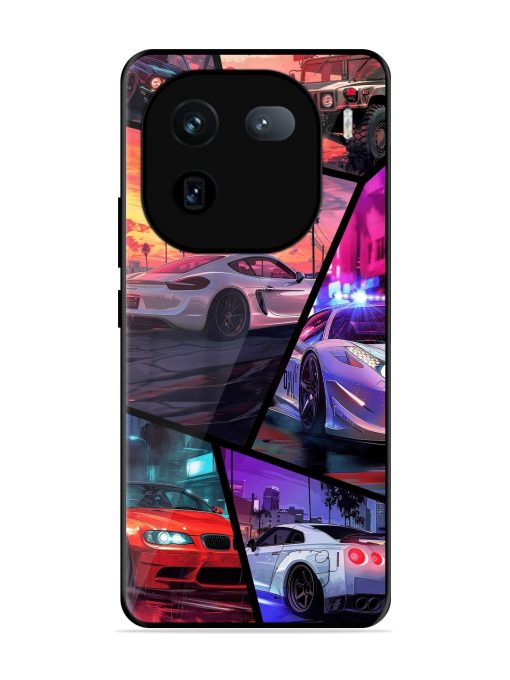 Ride In Pixels Glossy Metal Phone Cover for Iqoo 12 (5G) Zapvi