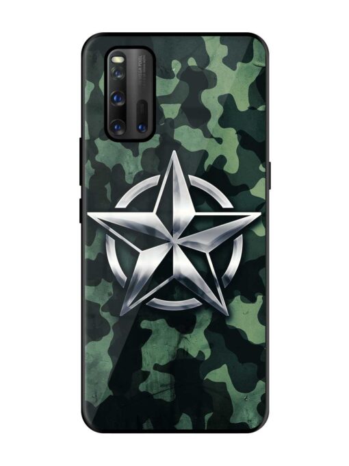 Indian Army Star Design Glossy Metal Phone Cover for Iqoo 3 Zapvi