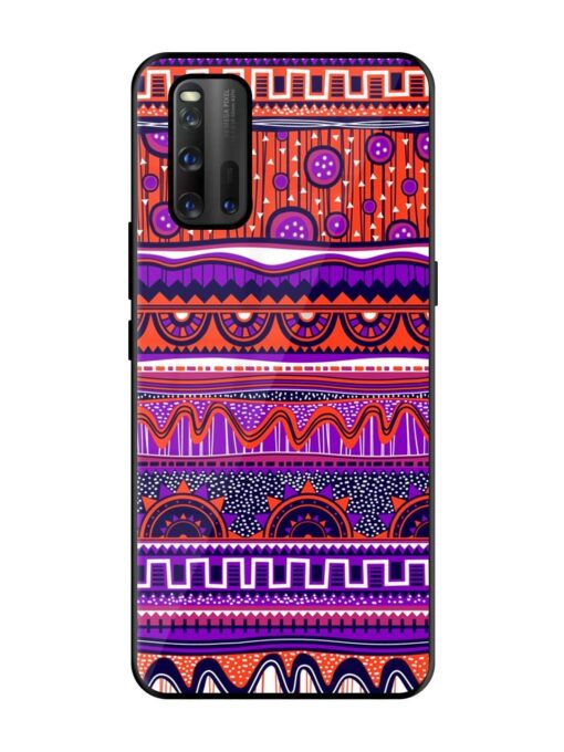 Ethnic Seamless Pattern Glossy Metal TPU Phone Cover for Iqoo 3 Zapvi